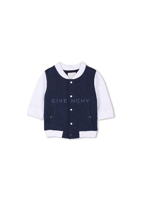 Completo 3 Pezzi In Blu e Bianco Con Logo GIVENCHY KIDS | H30611Z10